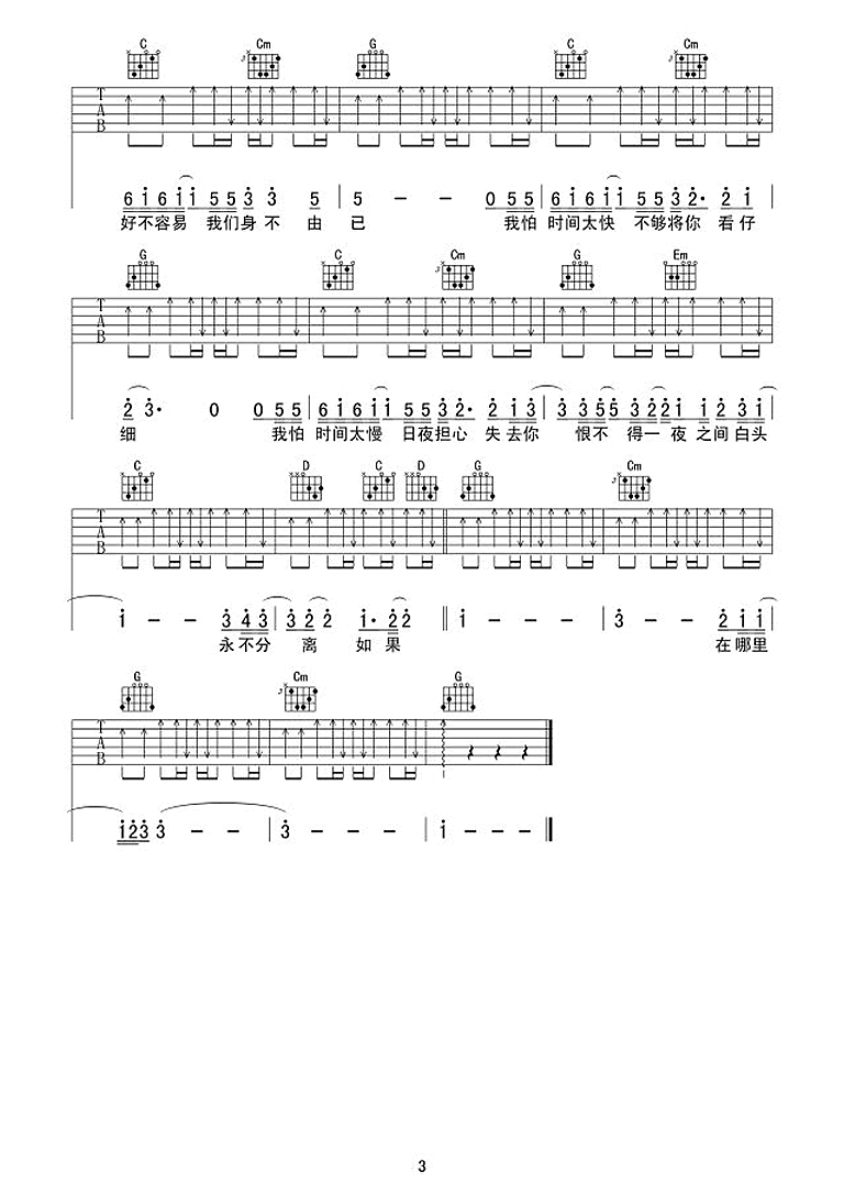 林忆莲-至少还有你吉他谱-优易谱